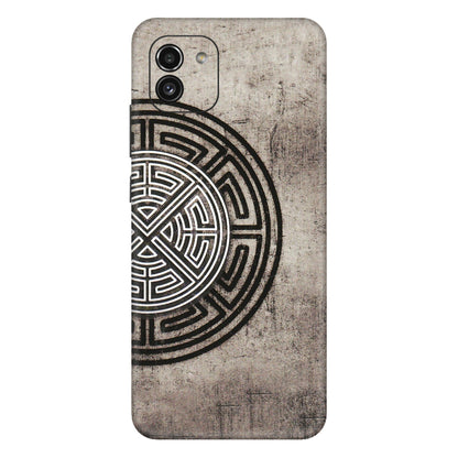 Samsung A/S Series Phone Skins (All Models) - Mysterious Circular Design - 3D Embossed Finish (L-63) Samsung Galaxy A03