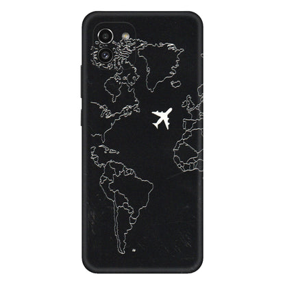 Samsung A/S Series Phone Skins (All Models) - Never Ending Travel - 3D Embossed Finish (L-79) Samsung Galaxy A03