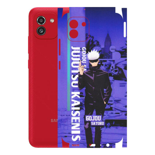 Samsung A/S Series Phone Skins (All Models) - Jujutsu Kaisen Gojo - Matte Finish (M-05) Samsung Galaxy A03