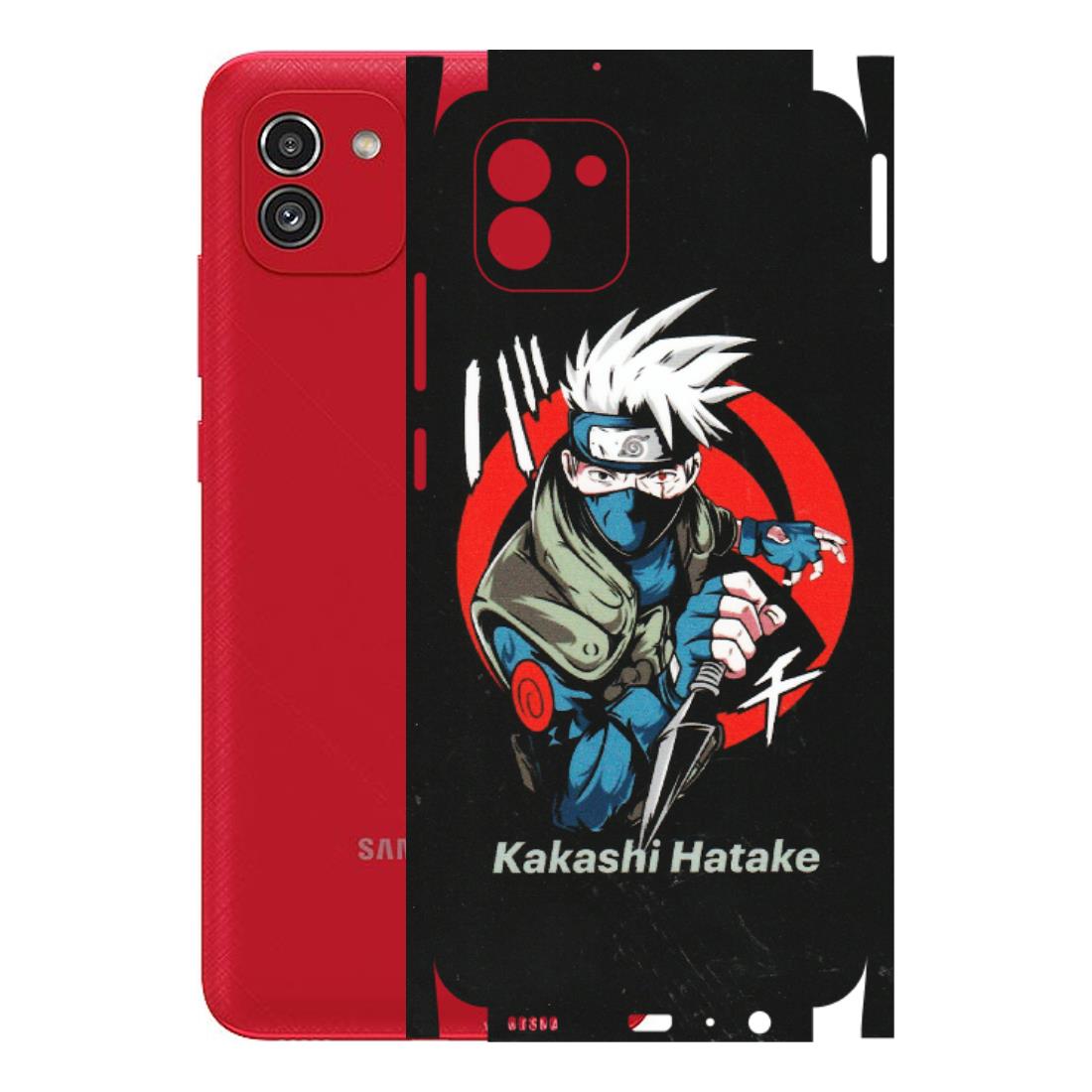 Samsung A/S Series Phone Skins (All Models) - Naruto Kakashi Hatake Killer - Matte Finish (M-114) Samsung Galaxy A03