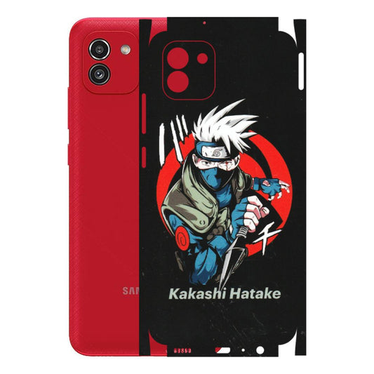Samsung A/S Series Phone Skins (All Models) - Naruto Kakashi Hatake Killer - Matte Finish (M-114) Samsung Galaxy A03