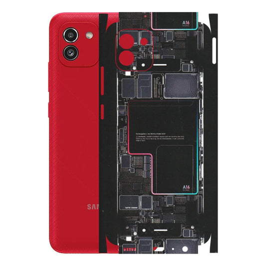 Samsung A/S Series Phone Skins (All Models) - Motherboard Circuit Layout - Matte Finish (M-117) Samsung Galaxy A03