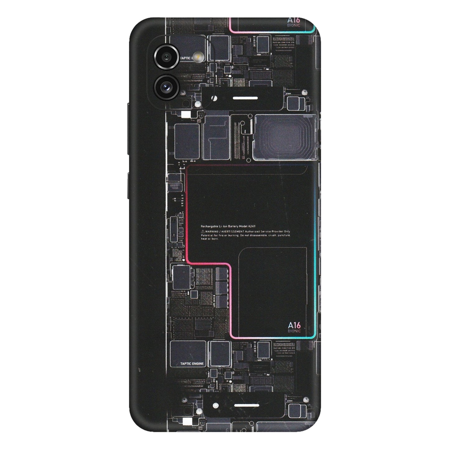 Samsung A/S Series Phone Skins (All Models) - Motherboard Circuit Layout - Matte Finish (M-117) Samsung Galaxy A03