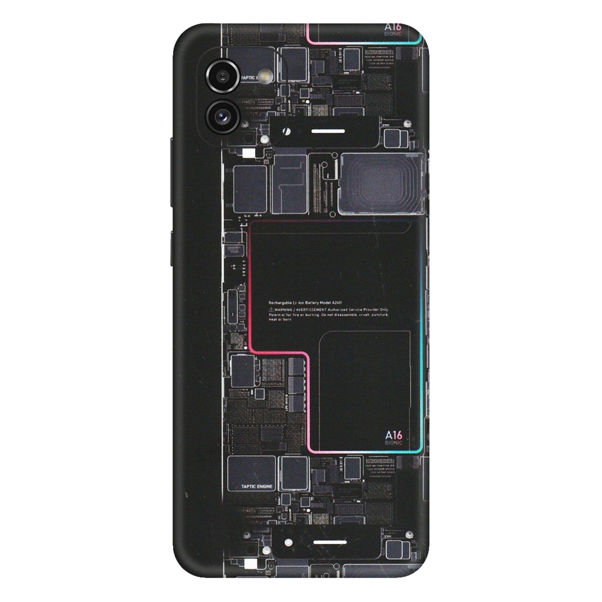 Samsung A/S Series Phone Skins (All Models) - Motherboard Circuit Layout - Matte Finish (M-117) Samsung Galaxy A03