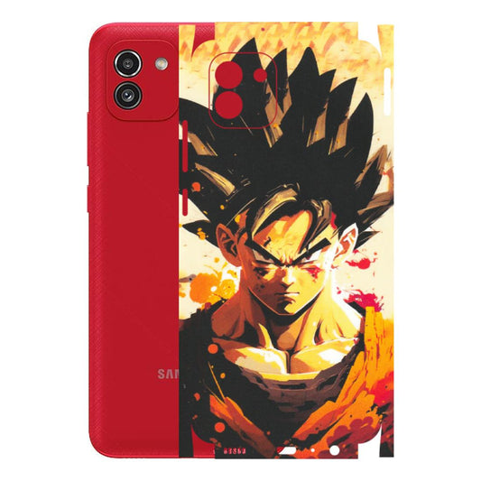 Samsung A/S Series Phone Skins (All Models) - Angry Goku - Matte Finish (M-12) Samsung Galaxy A03