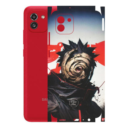 Samsung A/S Series Phone Skins (All Models) - Obito Uchiha Cool Anime - Matte Finish (M-134) Samsung Galaxy A03