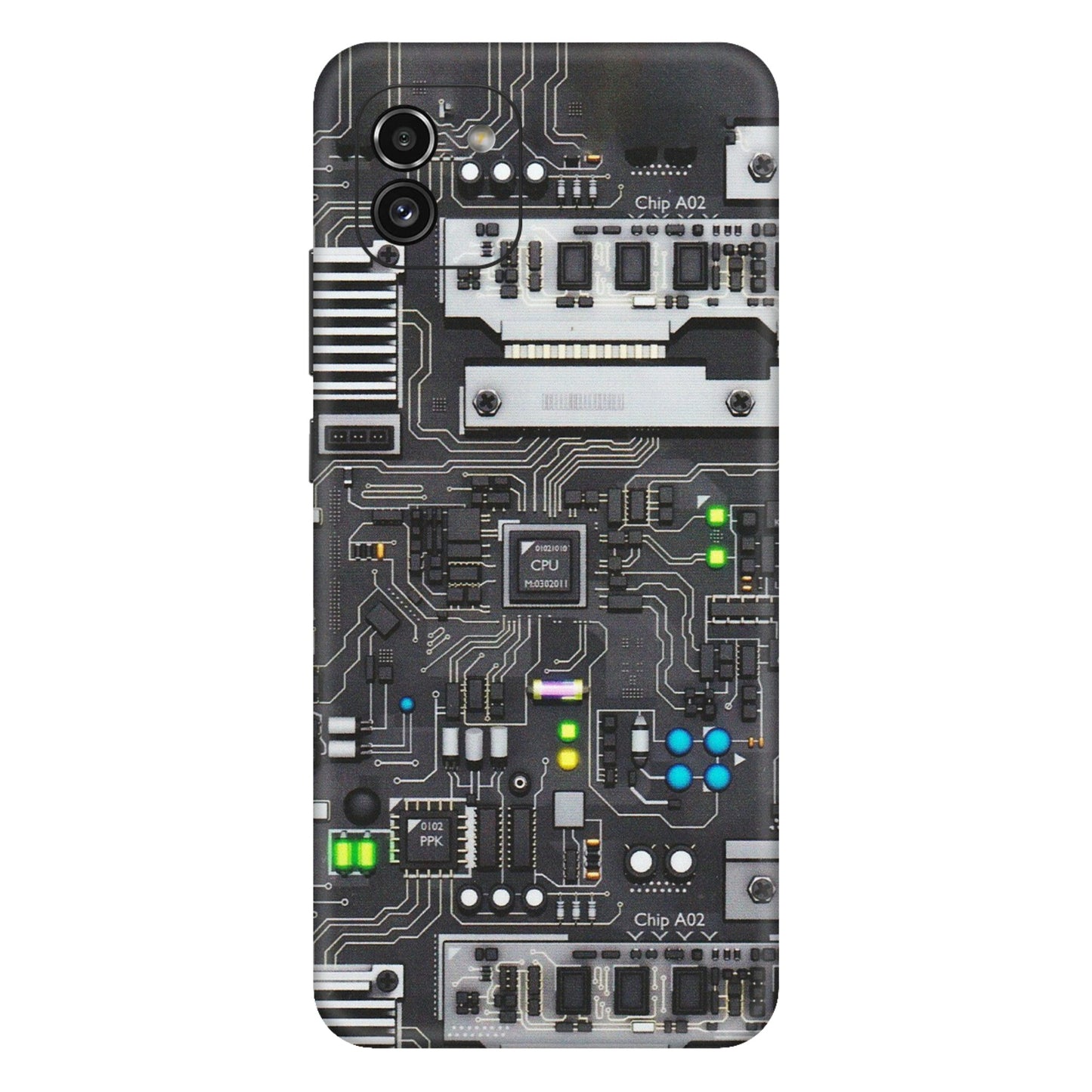 Samsung A/S Series Phone Skins (All Models) - Motherboard Internals - Matte Finish (M-135) Samsung Galaxy A03