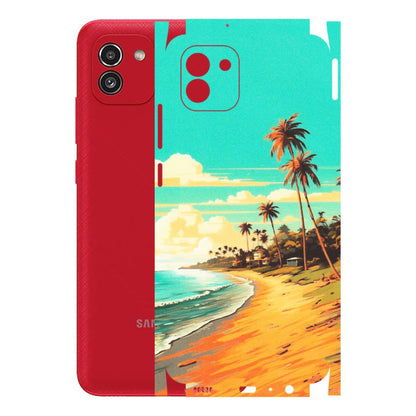 Samsung A/S Series Phone Skins (All Models) - Miami Beach - Matte Finish (M-136) Samsung Galaxy A03
