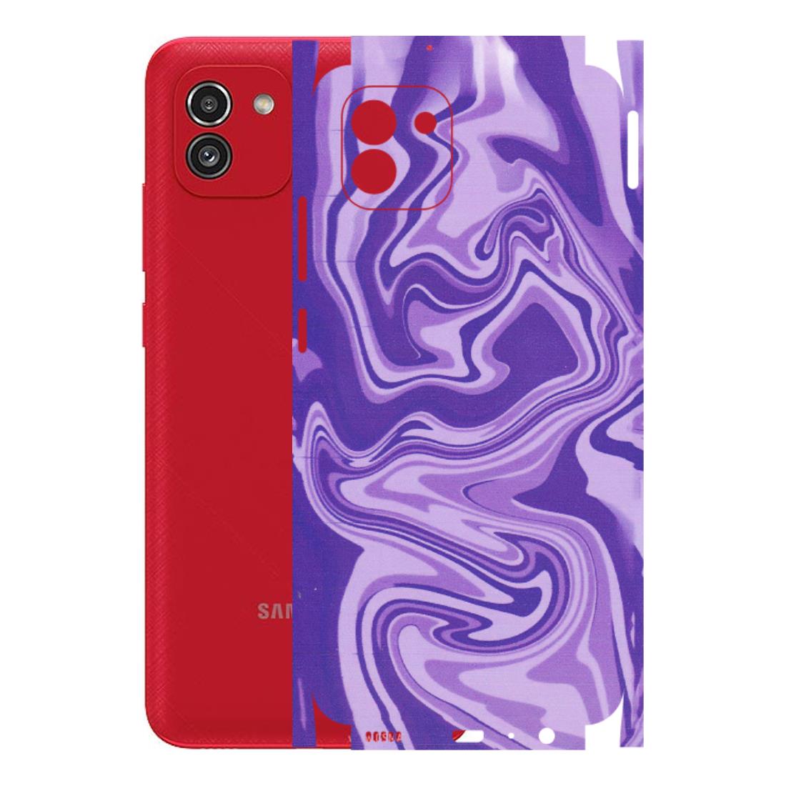 Samsung A/S Series Phone Skins (All Models) - Hazy Purple Nights - Matte Finish (M-14) Samsung Galaxy A03