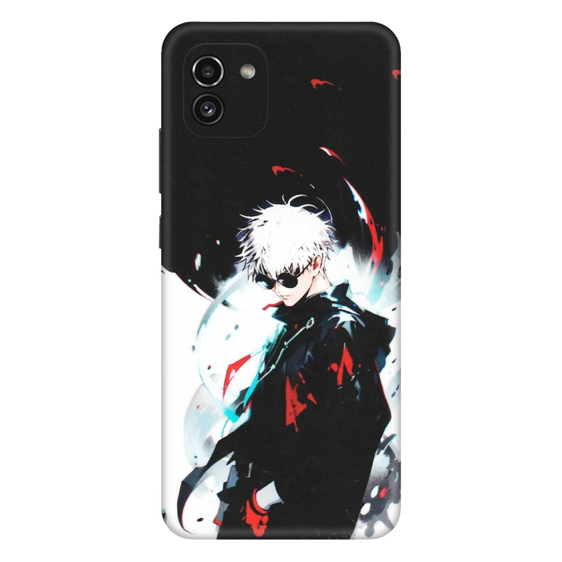 Samsung A/S Series Phone Skins (All Models) - Gojo Powerful Charater Kaisen Anime - Matte Finish (M-144) Samsung Galaxy A03