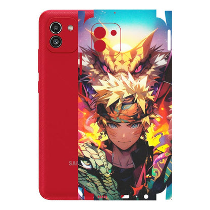 Samsung A/S Series Phone Skins (All Models) - Angry Naruto Anime - Matte Finish (M-148) Samsung Galaxy A03