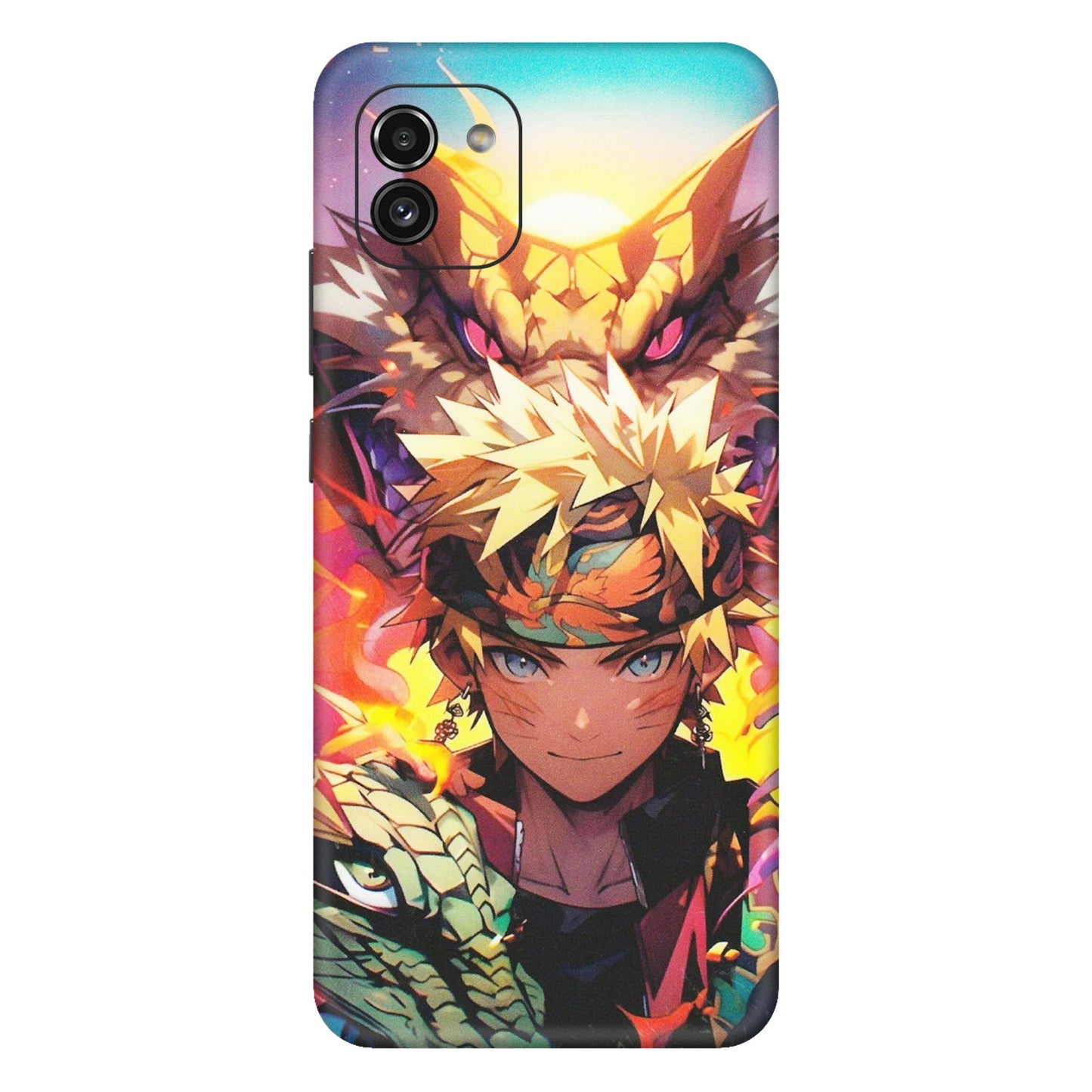 Samsung A/S Series Phone Skins (All Models) - Angry Naruto Anime - Matte Finish (M-148) Samsung Galaxy A03