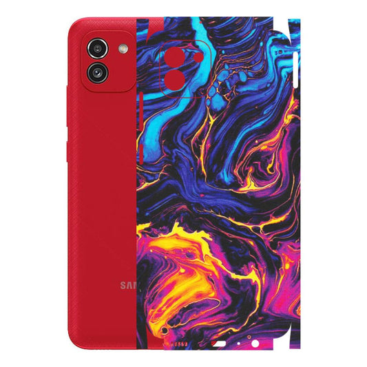 Samsung A/S Series Phone Skins (All Models) - Abstract Paint Classy - Matte Finish (M-15) Samsung Galaxy A03