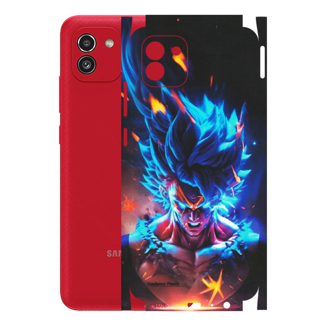Samsung A/S Series Phone Skins (All Models) - Angry Goku Dragon Ball Anime - Matte Finish (M-150) Samsung Galaxy A03