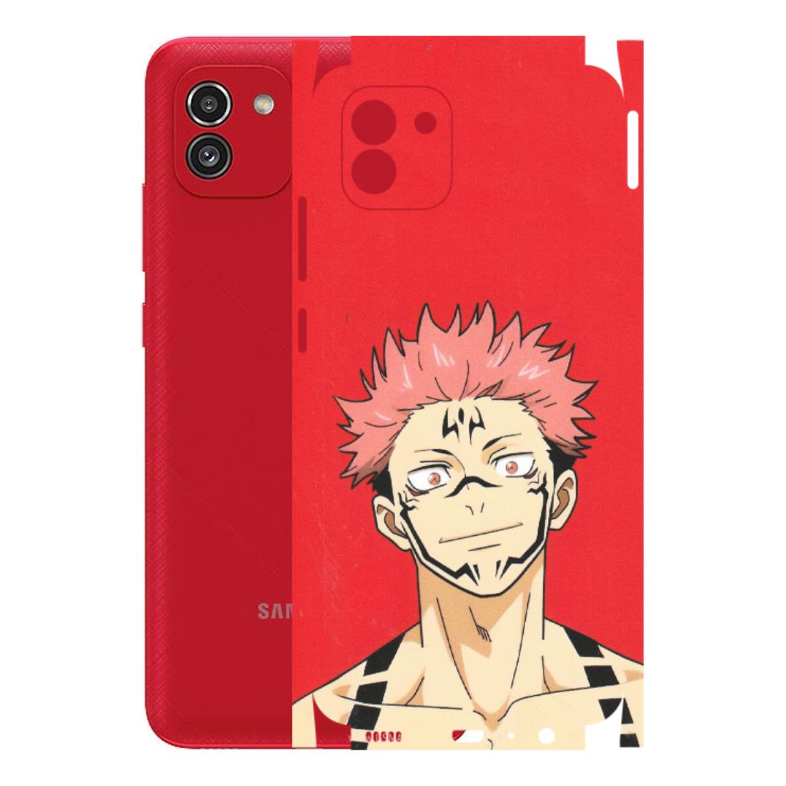 Samsung A/S Series Phone Skins (All Models) - Ryomen Sukuna Fun Anime - Matte Finish (M-153) Samsung Galaxy A03
