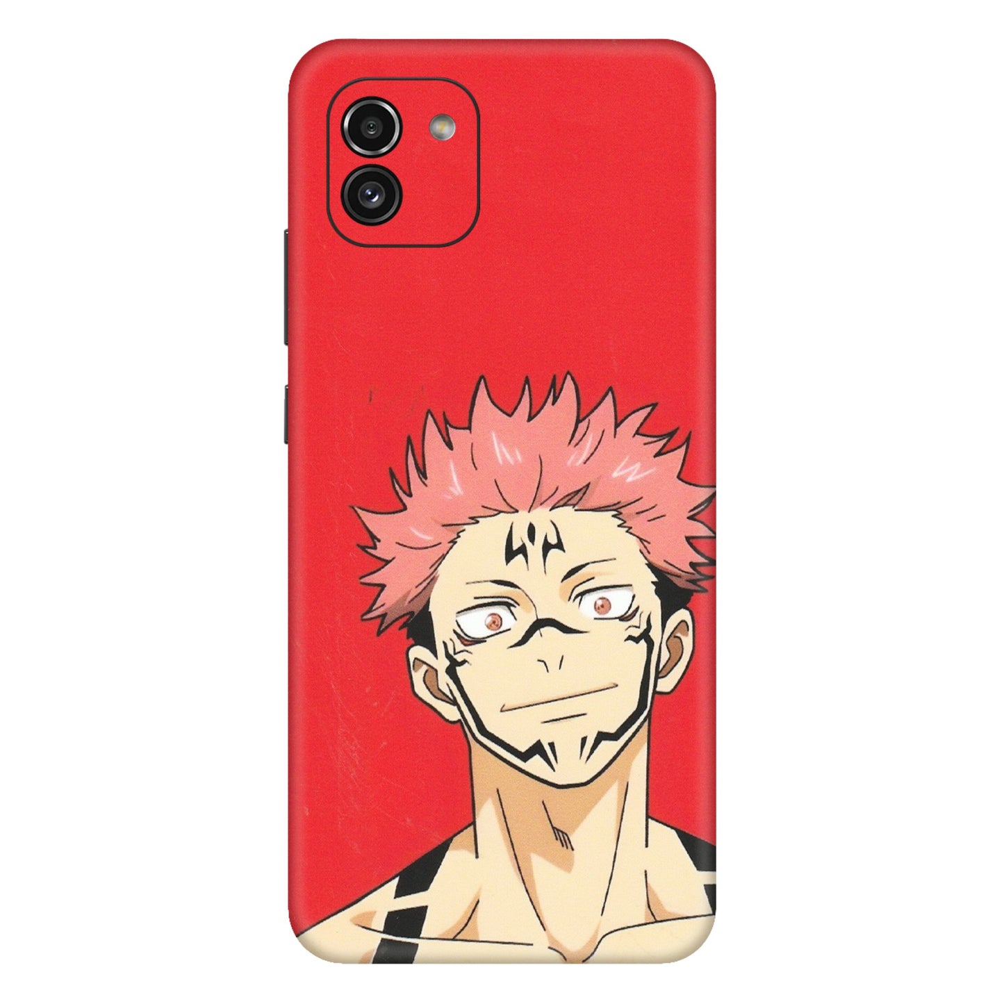 Samsung A/S Series Phone Skins (All Models) - Ryomen Sukuna Fun Anime - Matte Finish (M-153) Samsung Galaxy A03