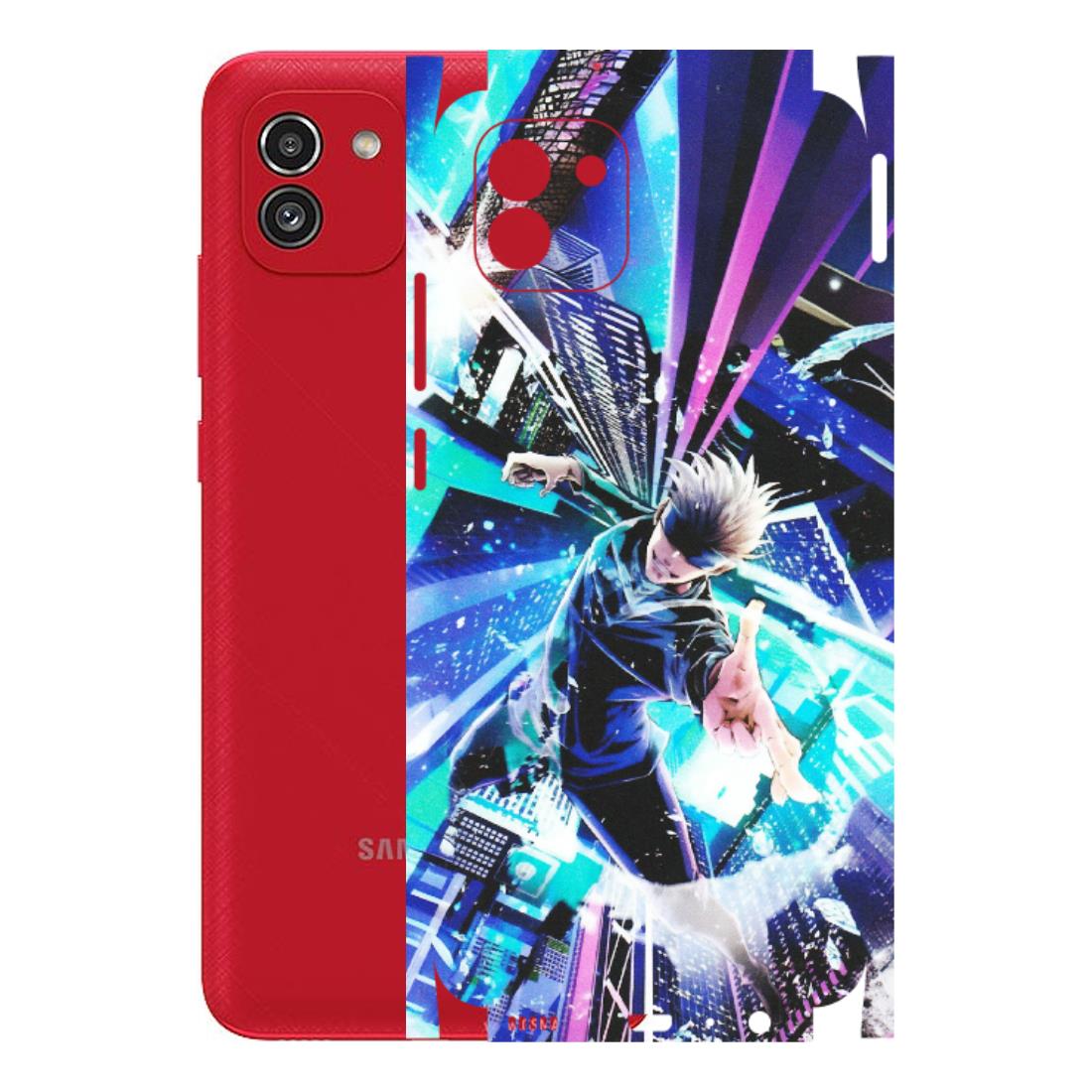 Samsung A/S Series Phone Skins (All Models) - Manga Action Jujustu Kaisen Anime - Matte Finish (M-155) Samsung Galaxy A03