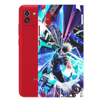 Samsung A/S Series Phone Skins (All Models) - Manga Action Jujustu Kaisen Anime - Matte Finish (M-155) Samsung Galaxy A03
