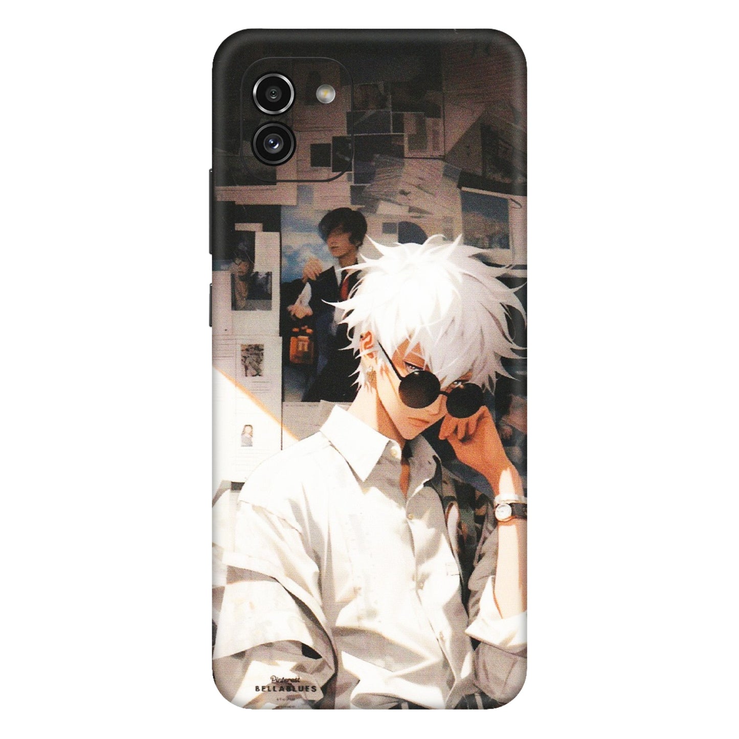 Samsung A/S Series Phone Skins (All Models) - Gojo Satoru Jujustu Kaisen Anime - Matte Finish (M-156) Samsung Galaxy A03