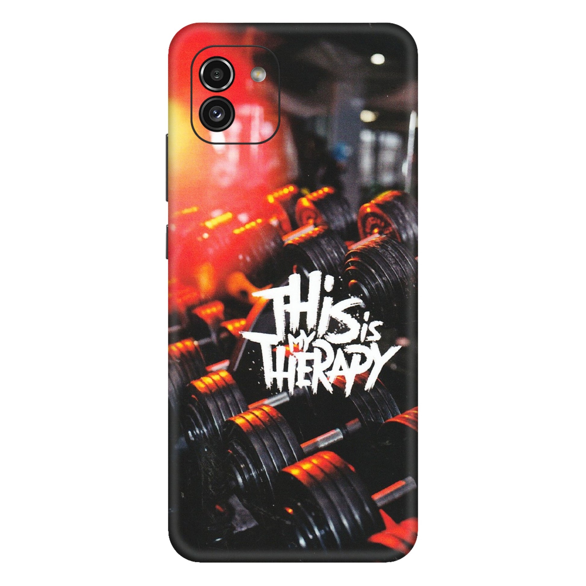 Samsung A/S Series Phone Skins (All Models) - GYM Lover Therapy - Matte Finish (M-160) Samsung Galaxy A03