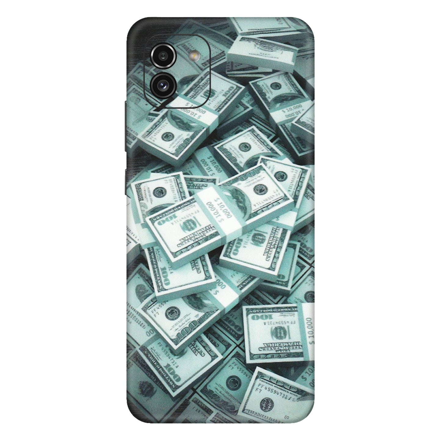 Samsung A/S Series Phone Skins (All Models) - Hundred Dollar Bill - Matte Finish (M-162) Samsung Galaxy A03