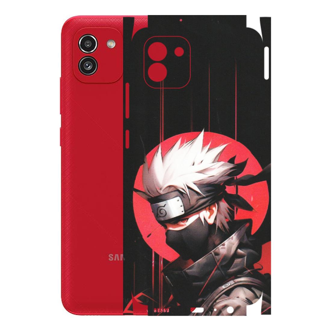 Samsung A/S Series Phone Skins (All Models) - Naruto Anime Blood - Matte Finish (M-170) Samsung Galaxy A03