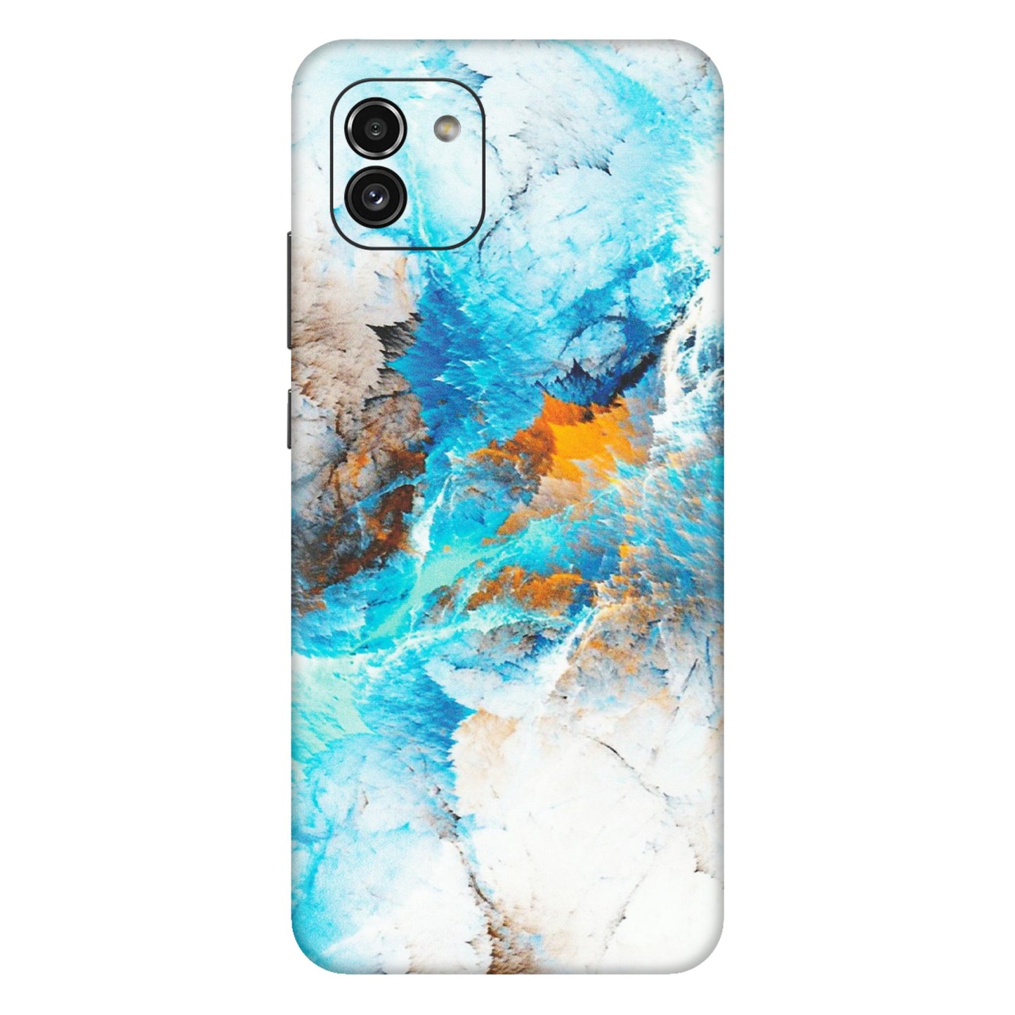 Samsung A/S Series Phone Skins (All Models) - Blue Waves Abstract - Matte Finish (M-19) Samsung Galaxy A03