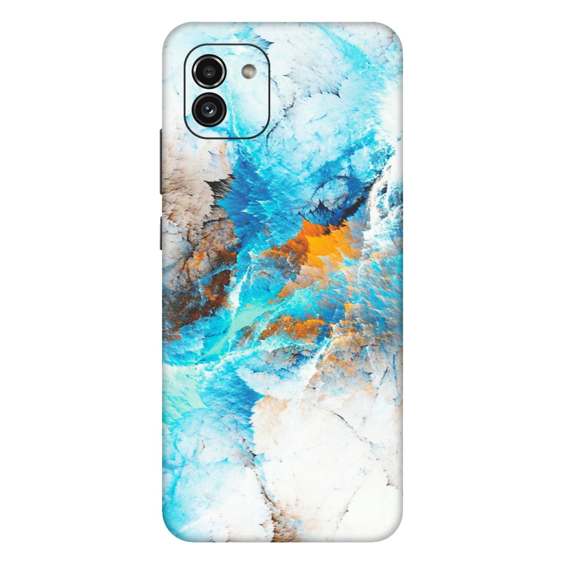 Samsung A/S Series Phone Skins (All Models) - Blue Waves Abstract - Matte Finish (M-19) Samsung Galaxy A03