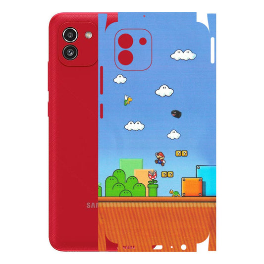Samsung A/S Series Phone Skins (All Models) - Mario Game Scene - Matte Finish (M-24) Samsung Galaxy A03