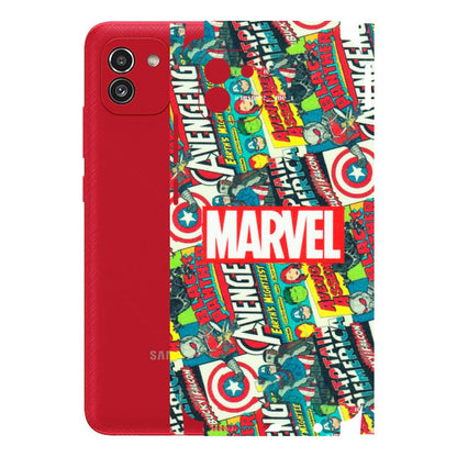 Samsung A/S Series Phone Skins (All Models) - Marvel Comic Lover - Matte Finish (M-30) Samsung Galaxy A03