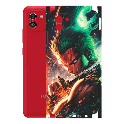 Samsung A/S Series Phone Skins (All Models) - Anime Gojo Sword - Matte Finish (M-32) Samsung Galaxy A03