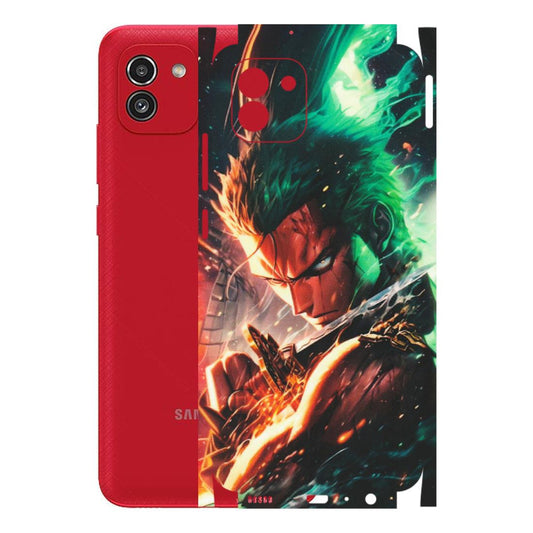 Samsung A/S Series Phone Skins (All Models) - Anime Gojo Sword - Matte Finish (M-32) Samsung Galaxy A03