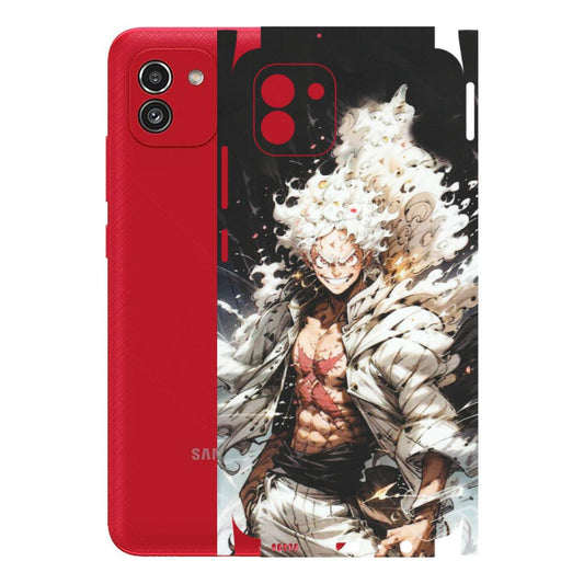 Samsung A/S Series Phone Skins (All Models) - Anime Angry Classy Character - Matte Finish (M-34) Samsung Galaxy A03
