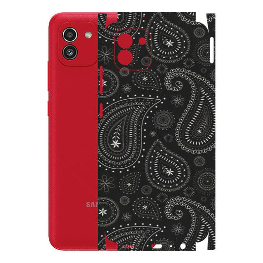Samsung A/S Series Phone Skins (All Models) - Black Sober Kerry - Matte Finish (M-37) Samsung Galaxy A03