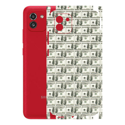 Samsung A/S Series Phone Skins (All Models) - I Love Dollars - Matte Finish (M-40) Samsung Galaxy A03