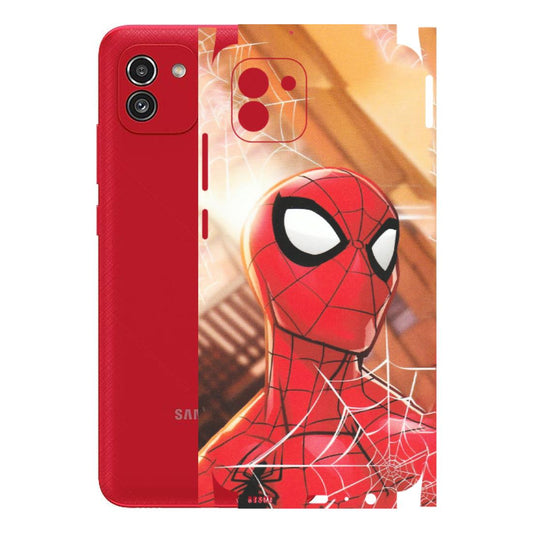 Samsung A/S Series Phone Skins (All Models) - Spiderman Face New - Matte Finish (M-41) Samsung Galaxy A03