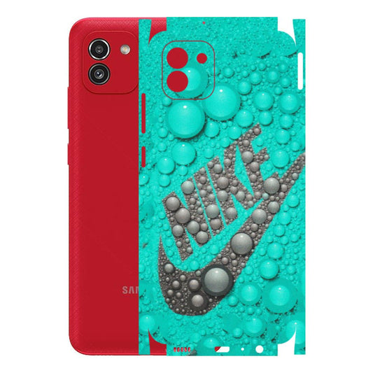 Samsung A/S Series Phone Skins (All Models) - Shoe Brand Bubbles - Matte Finish (M-42) Samsung Galaxy A03