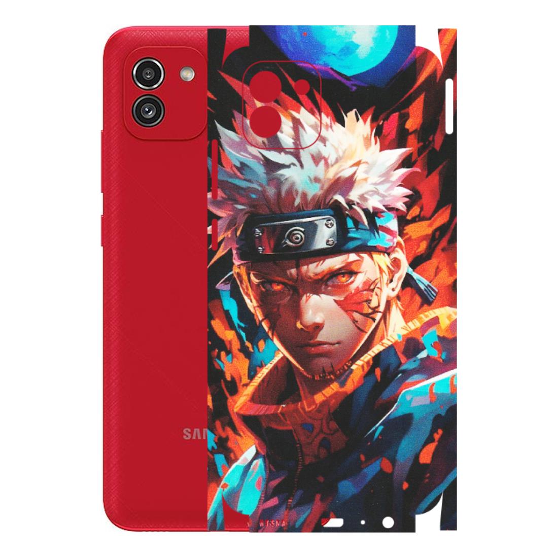 Samsung A/S Series Phone Skins (All Models) - Anime Ferocious Character - Matte Finish (M-44) Samsung Galaxy A03