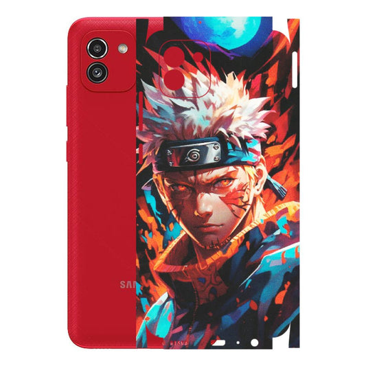 Samsung A/S Series Phone Skins (All Models) - Anime Ferocious Character - Matte Finish (M-44) Samsung Galaxy A03