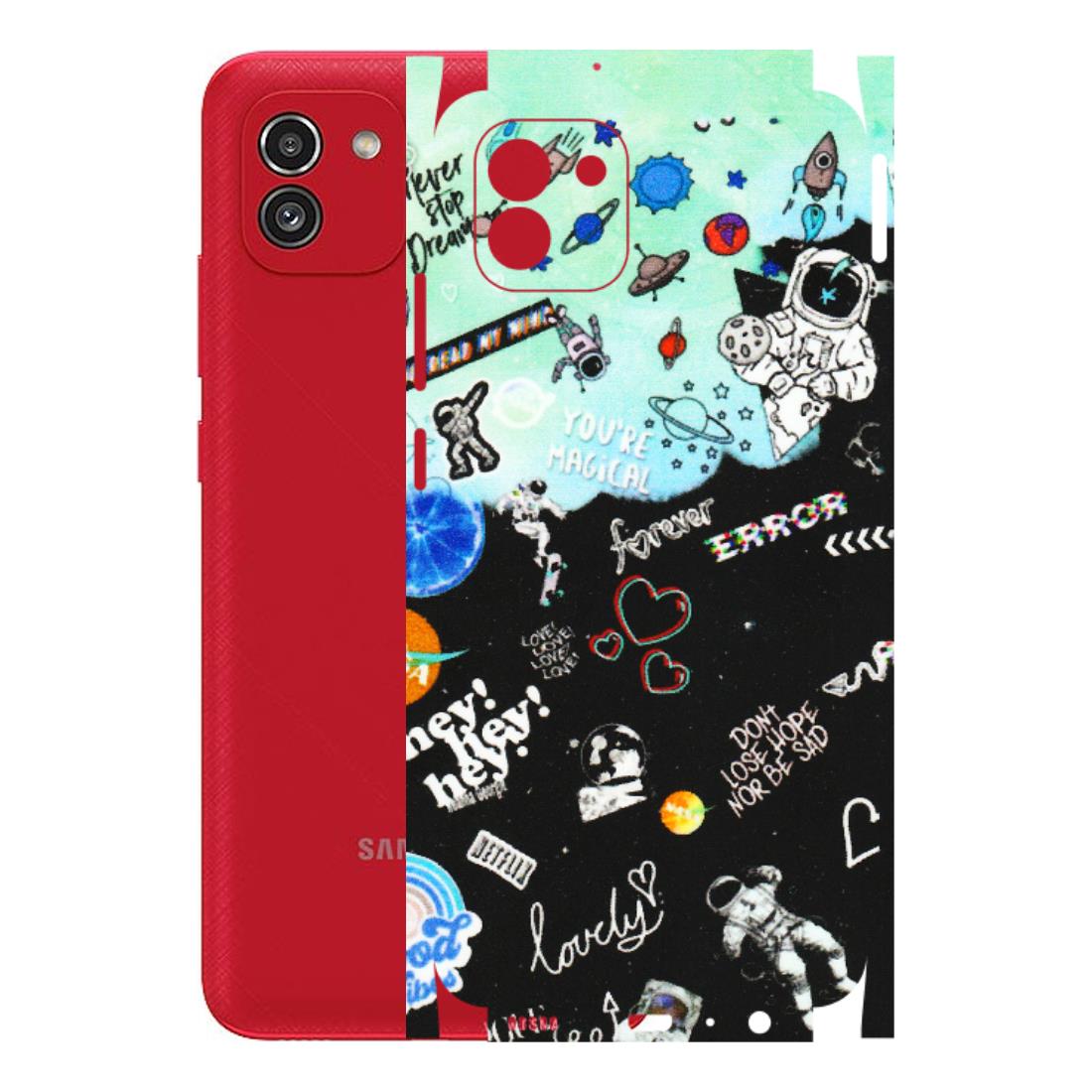 Samsung A/S Series Phone Skins (All Models) - Living In A Space Dream - Matte Finish (M-46) Samsung Galaxy A03