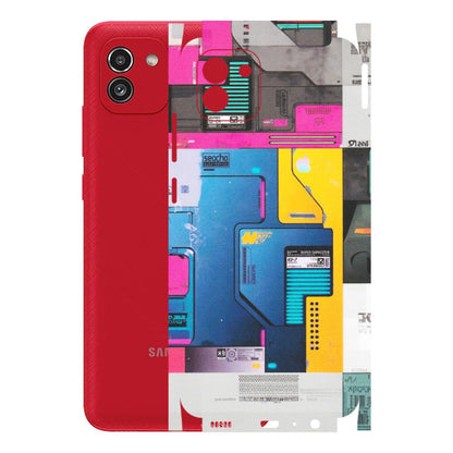 Samsung A/S Series Phone Skins (All Models) - Colourfull Motherboard Internals - Matte Finish (M-55) Samsung Galaxy A03