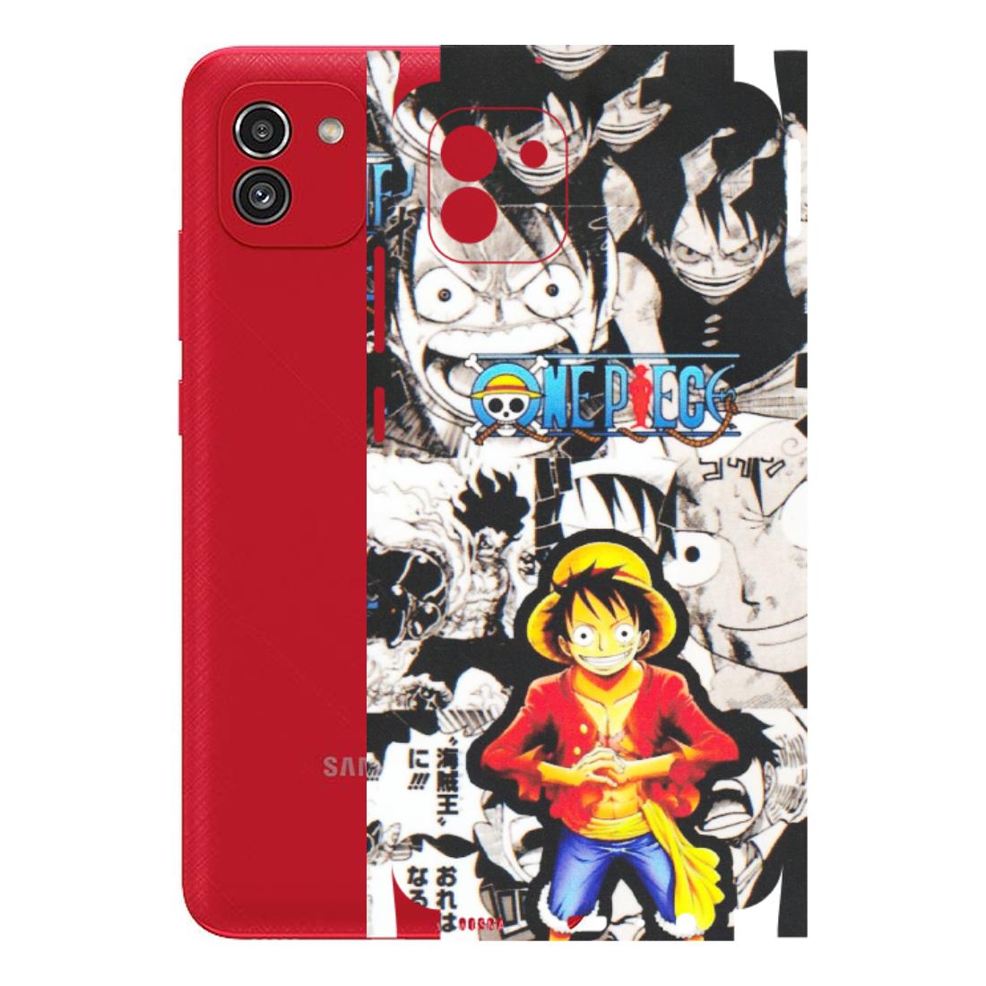 Samsung A/S Series Phone Skins (All Models) - One Piece B&W - Matte Finish (M-63) Samsung Galaxy A03