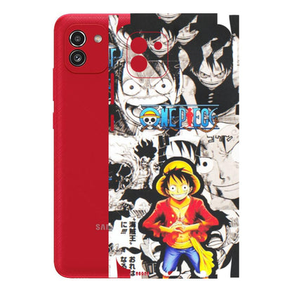 Samsung A/S Series Phone Skins (All Models) - One Piece B&W - Matte Finish (M-63) Samsung Galaxy A03