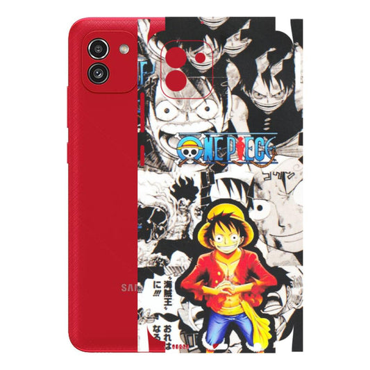 Samsung A/S Series Phone Skins (All Models) - One Piece B&W - Matte Finish (M-63) Samsung Galaxy A03
