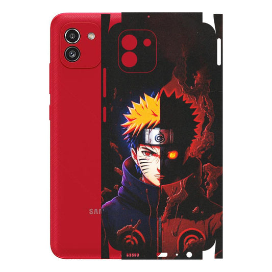 Samsung A/S Series Phone Skins (All Models) - Naruto X Evil - Matte Finish (M-70) Samsung Galaxy A03