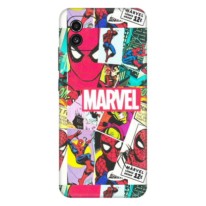 Samsung A/S Series Phone Skins (All Models) - Marvel Comic Spiderman Grafitti - Matte Finish (M-72) Samsung Galaxy A03
