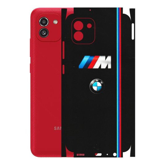Samsung A/S Series Phone Skins (All Models) - Styling With Black BMW - Matte Finish (M-74) Samsung Galaxy A03