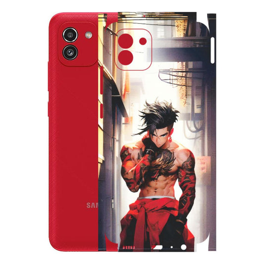 Samsung A/S Series Phone Skins (All Models) - In the streets of Japan - Matte Finish (M-77) Samsung Galaxy A03