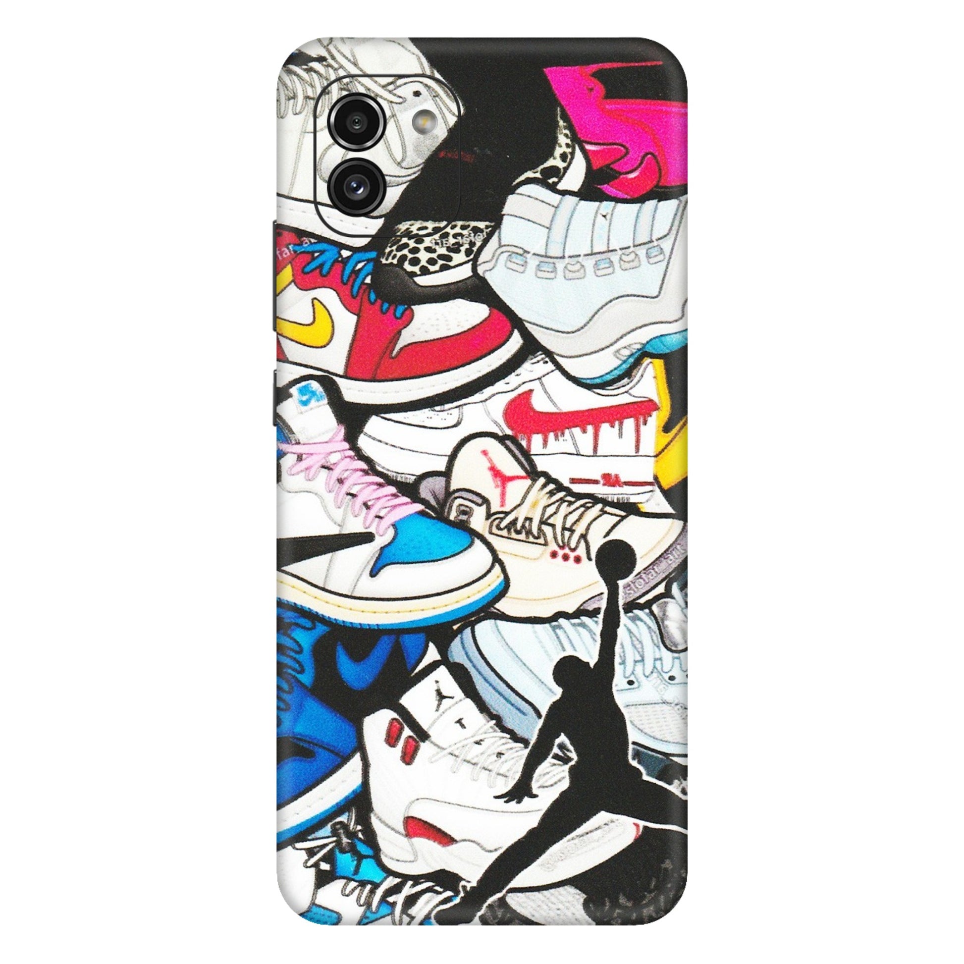 Samsung A/S Series Phone Skins (All Models) - Jordan Sneakers Fan - Matte Finish (M-80) Samsung Galaxy A03