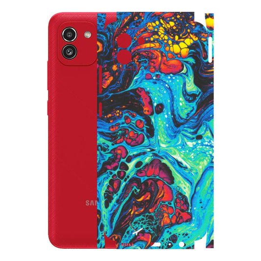 Samsung A/S Series Phone Skins (All Models) - Majestic Galactic Marbel - Matte Finish (M-85) Samsung Galaxy A03